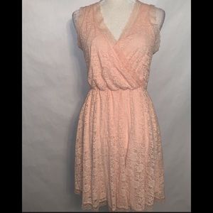 Pale Pink vintage looking lace dress